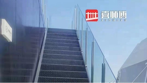 方形卡槽玻璃护栏 方形卡槽玻璃护栏