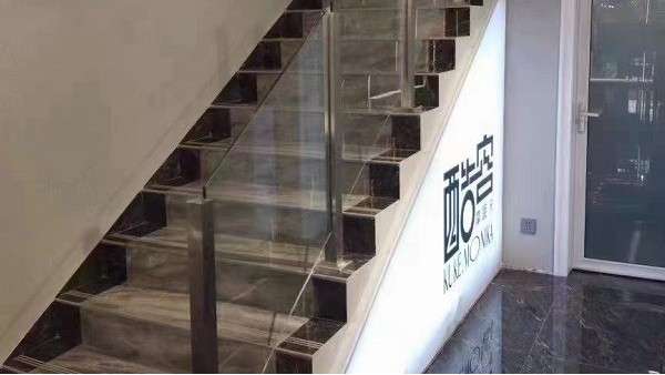 方形卡槽玻璃护栏 方形卡槽玻璃护栏