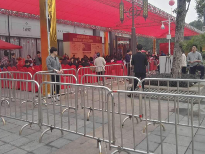 不锈钢临时铁马护栏 不锈钢临时铁马护栏