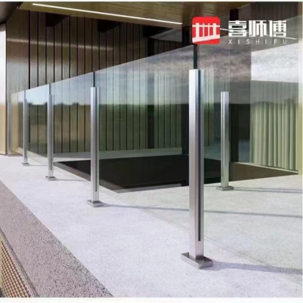 商用不锈钢玻璃护栏 商用不锈钢玻璃护栏